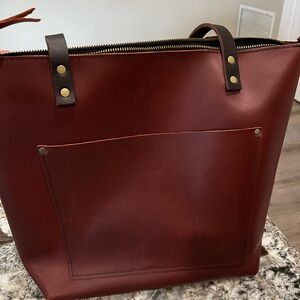 Portland leather goods medium tote.